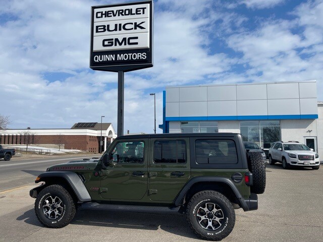 Used 2021 Jeep Wrangler Unlimited Rubicon with VIN 1C4HJXFN5MW729433 for sale in Ellsworth, WI