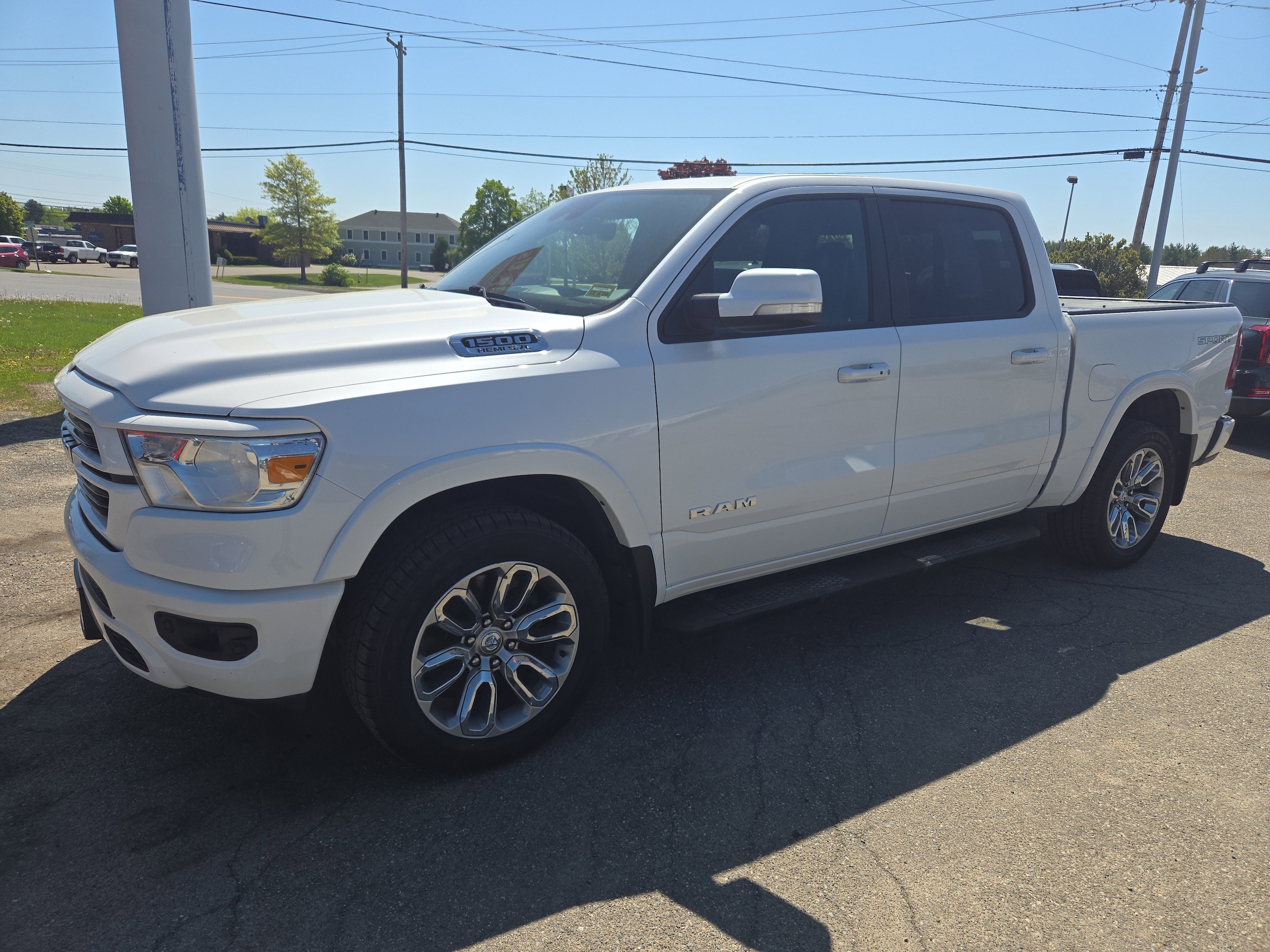 Used 2022 RAM Ram 1500 Pickup Laramie with VIN 1C6SRFJTXNN257825 for sale in Bangor, ME