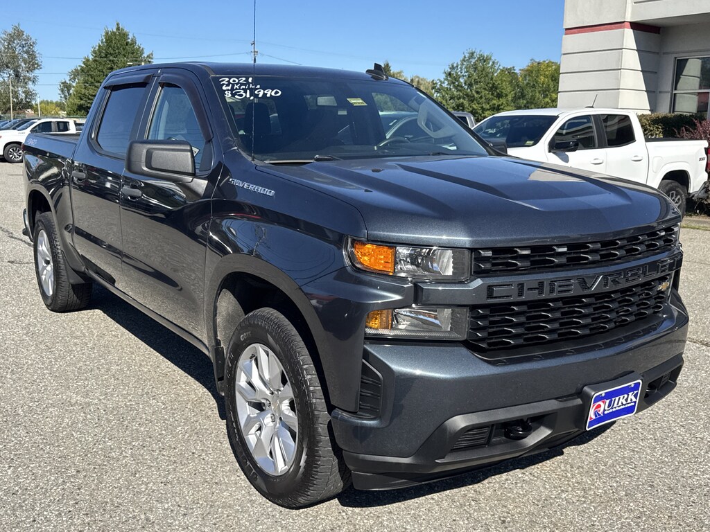 Used 2021 Chevrolet Silverado 1500 Custom 4WD Crew Cab 147 Custom
