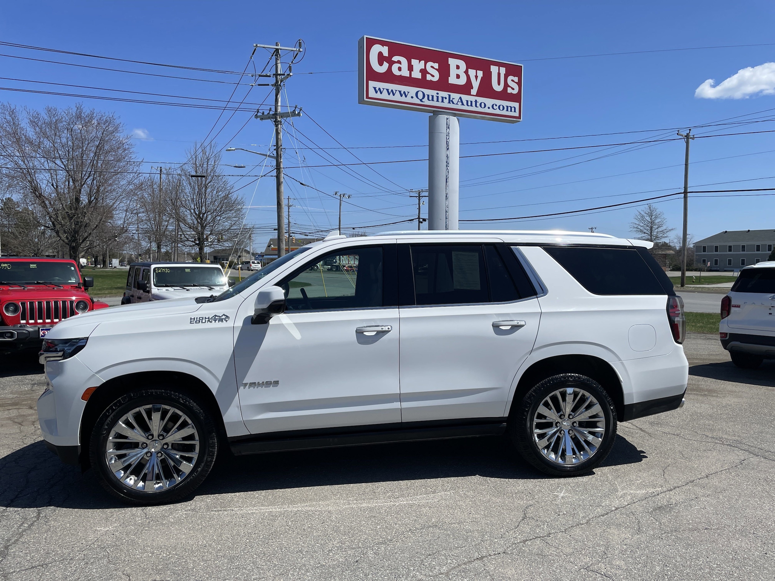 Used 2021 Chevrolet Tahoe High Country with VIN 1GNSKTKL0MR114889 for sale in Bangor, ME