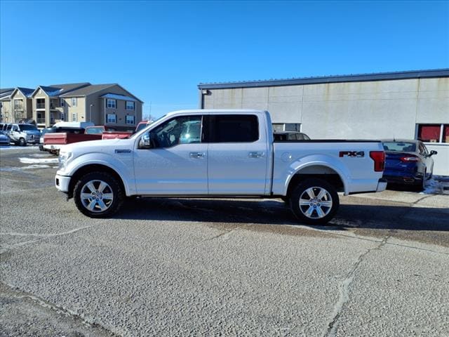 Used 2018 Ford F-150 Platinum with VIN 1FTEW1EG0JFE65697 for sale in Wellington, KS
