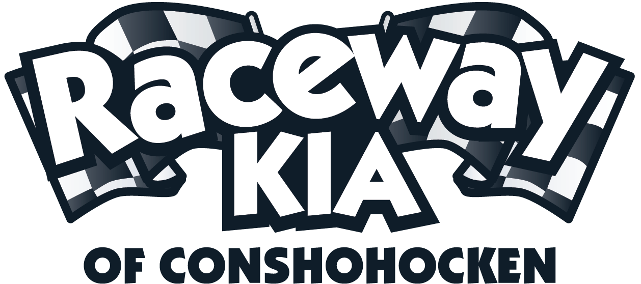 The Raceway Kia of Conshohocken logo is shown.
