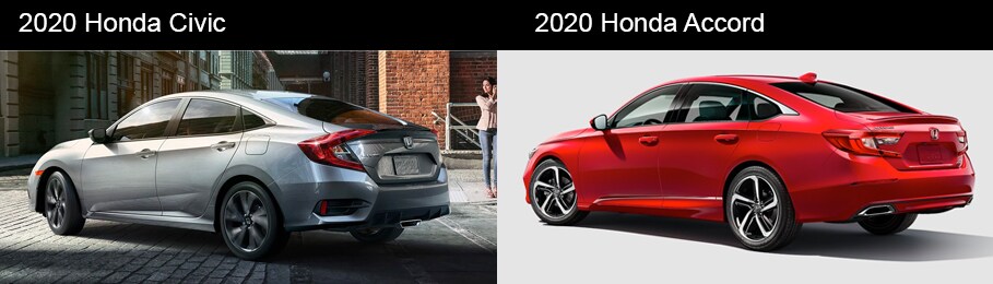 2020 Honda Accord vs 2020 Honda Civic Interior and Space
