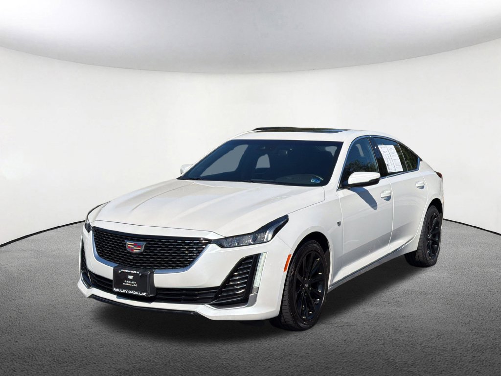 Crystal White Tricoat 2024 Cadillac CT5 Sedan All-Wheel Drive Automatic