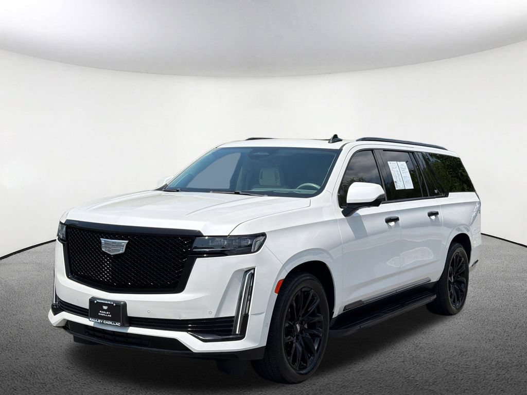 Crystal White Tricoat 2023 Cadillac Escalade ESV SUV / Crossover Four-Wheel Drive Automatic