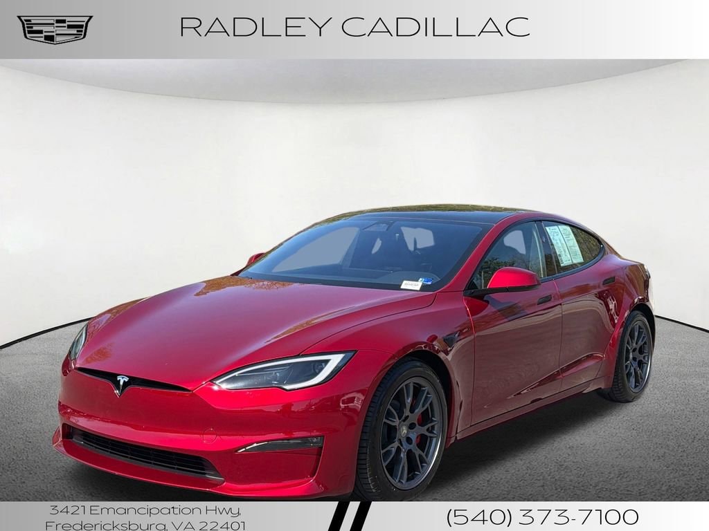 Ultra Red 2024 Tesla Model S Plaid AWD Sedan All-Wheel Drive Automatic