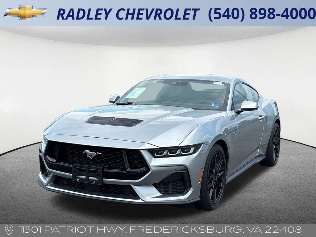 Silver 2024 Ford Mustang Coupe Rear-Wheel Drive Automatic