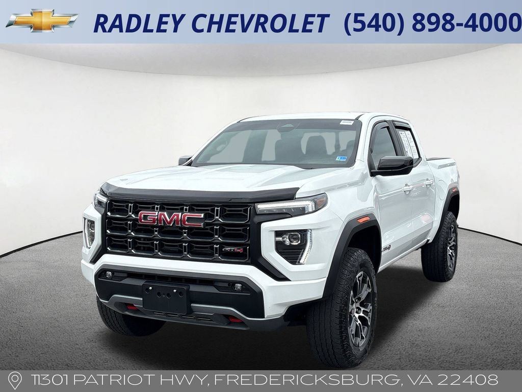 Summit White 2023 GMC Canyon Pickup Truck Four-Wheel Drive 8-Speed Automatic