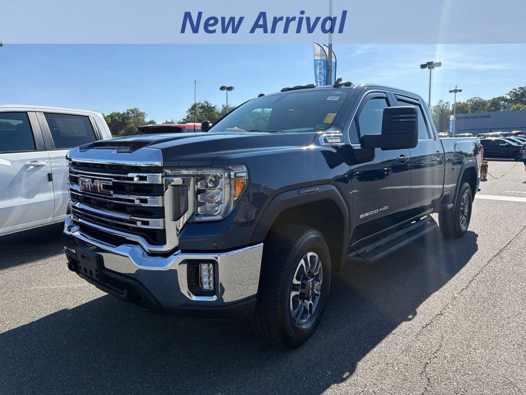 Pacific Blue Metallic 2021 GMC Sierra 2500HD Pickup Truck Four-Wheel Drive Automatic
