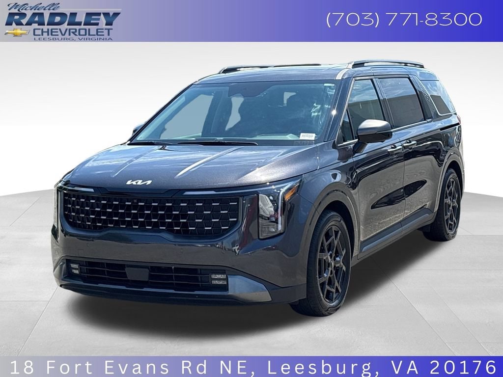 Gray 2025 Kia Carnival Minivan Front-Wheel Drive 