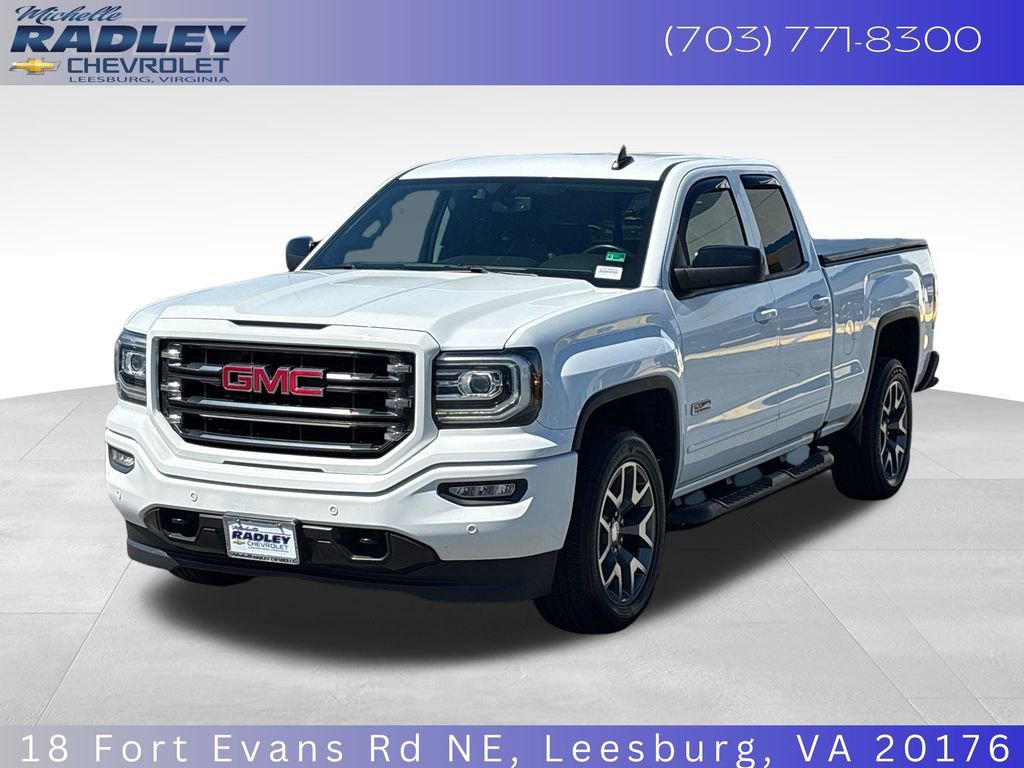 Summit White 2017 GMC Sierra 1500 SLT Double Cab 4WD Pickup Truck Four-Wheel Drive Automatic