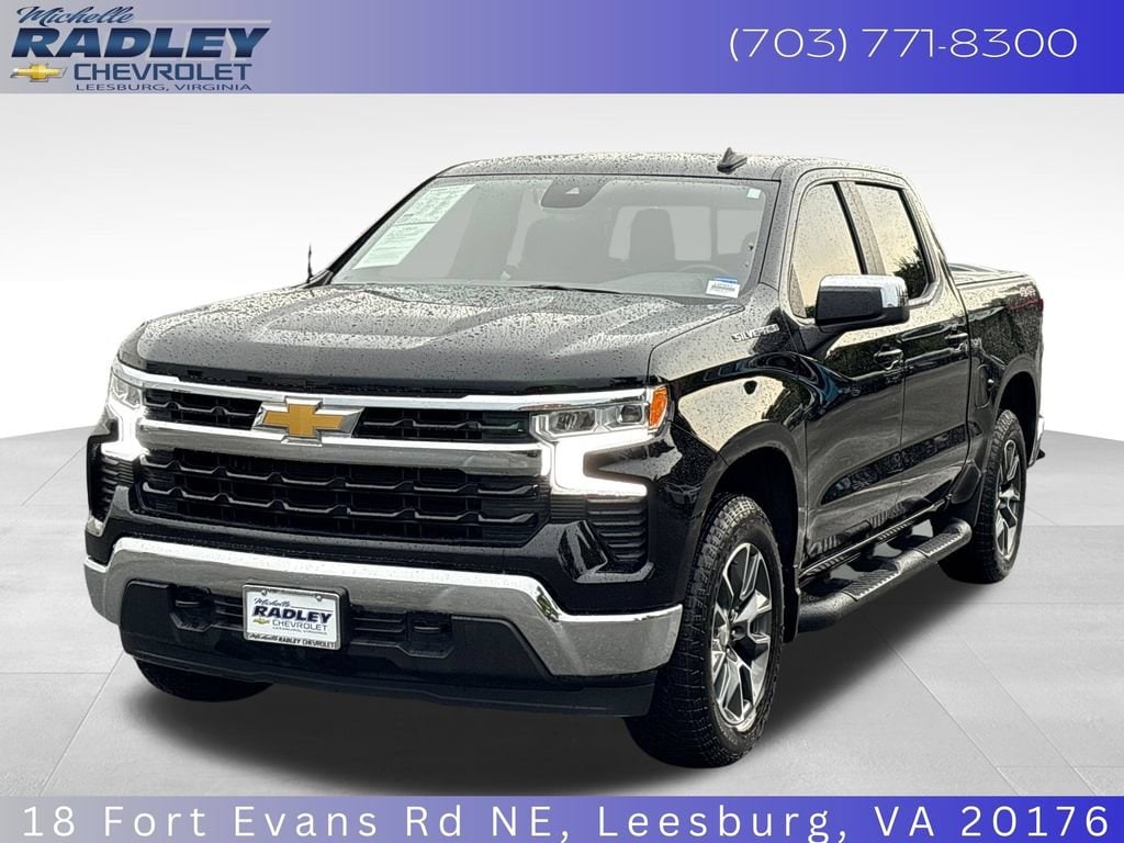 Black 2025 Chevrolet Silverado 1500 Pickup Truck Four-Wheel Drive Automatic