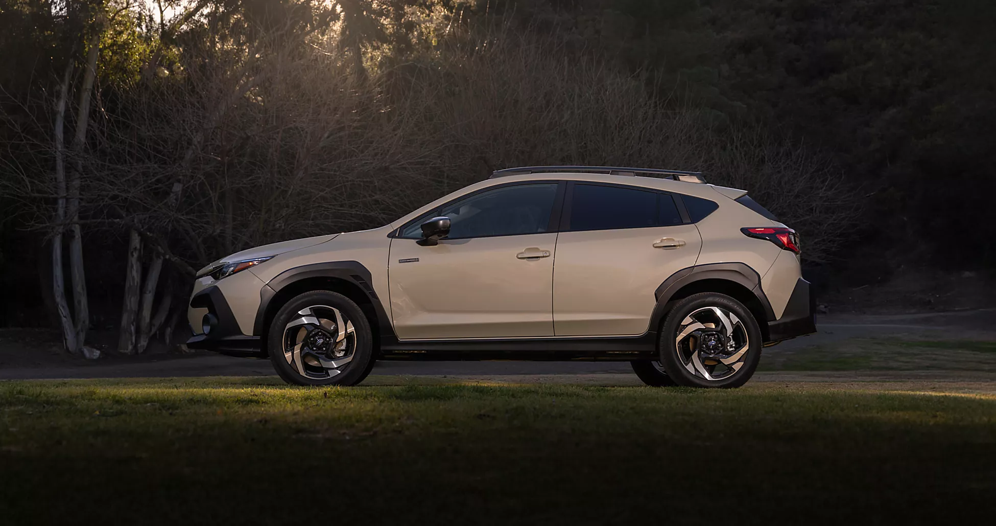 2026 Subaru Crosstrek Hybrid Beige Tan Parked