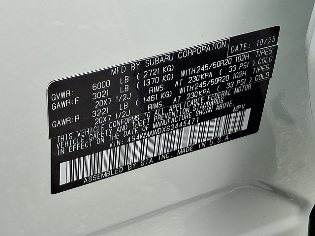 2025 Subaru Ascent Onyx Edition-Touring - Photo 31