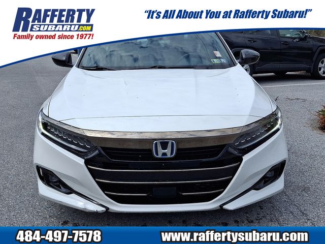 Used 2022 Honda Accord Hybrid Sport with VIN 1HGCV3F20NA030689 for sale in Newtown Square, PA