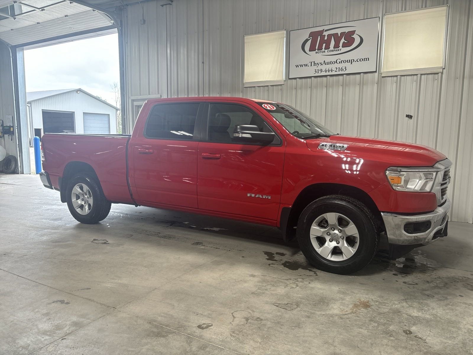 Used 2021 RAM Ram 1500 Pickup Big Horn/Lone Star with VIN 1C6SRFMT1MN582518 for sale in Belle Plaine, IA