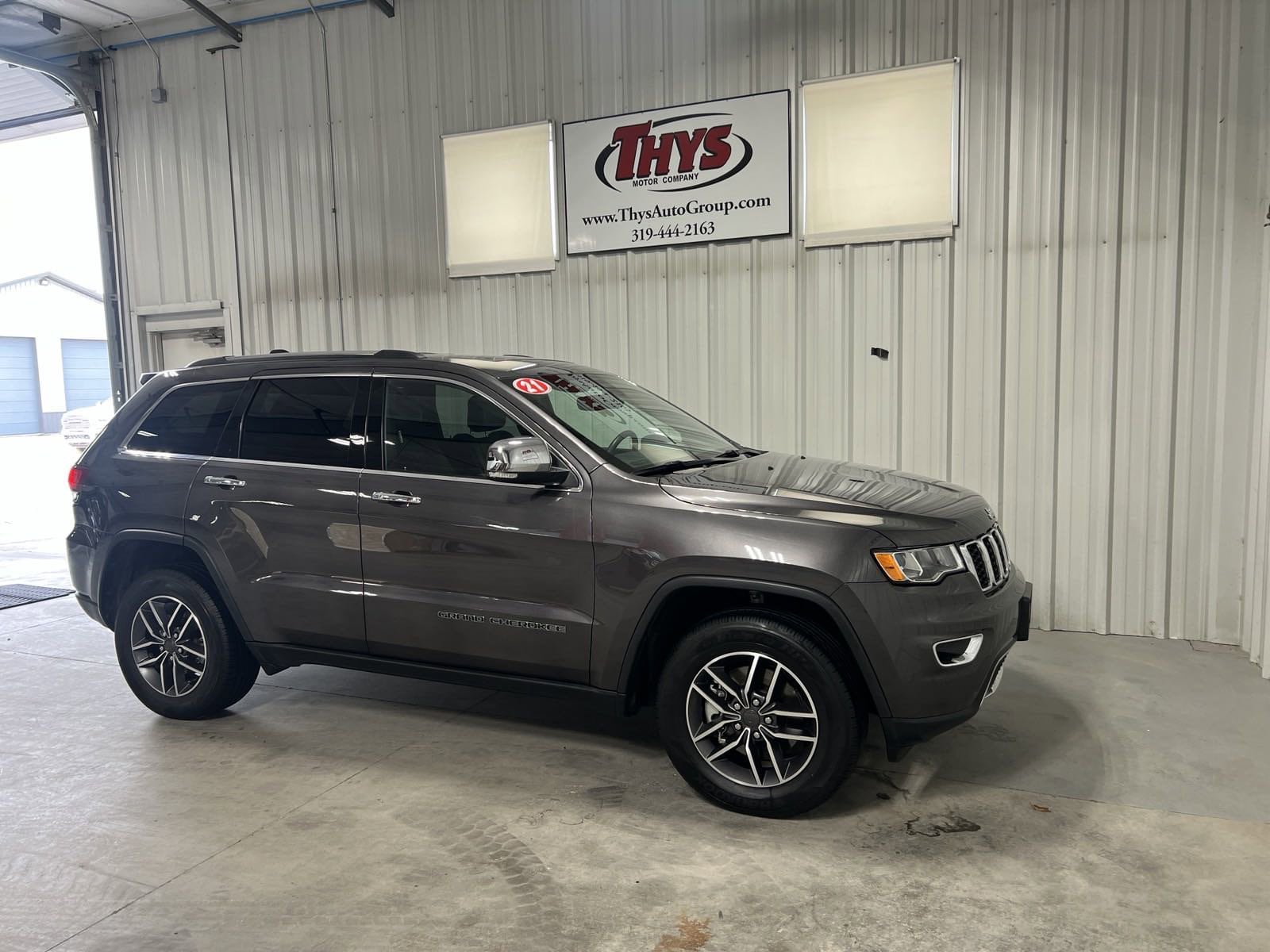 Used 2021 Jeep Grand Cherokee Limited with VIN 1C4RJFBG9MC888012 for sale in Belle Plaine, IA