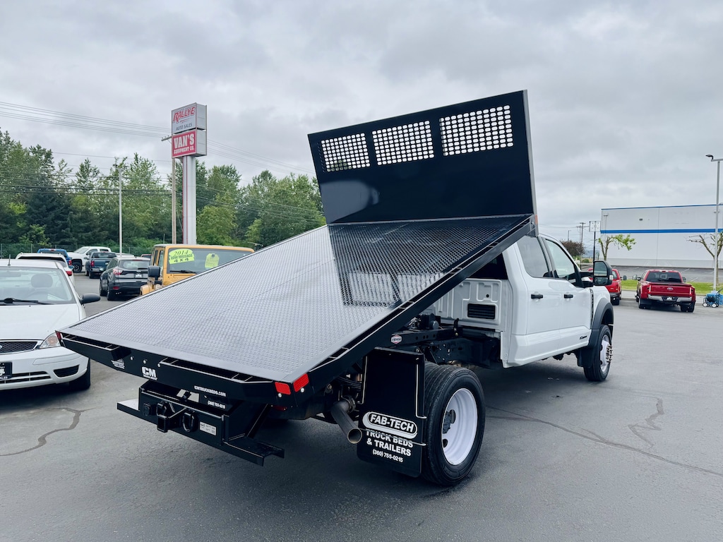 Used 2023 Ford F-450 FLATBED DUMP Truck Crew Cab