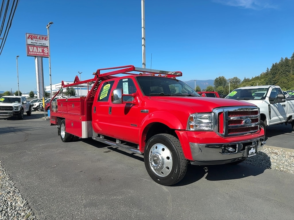 Used 2006 Ford F-450 Lariat 12ft Utility Box Truck Crew Cab