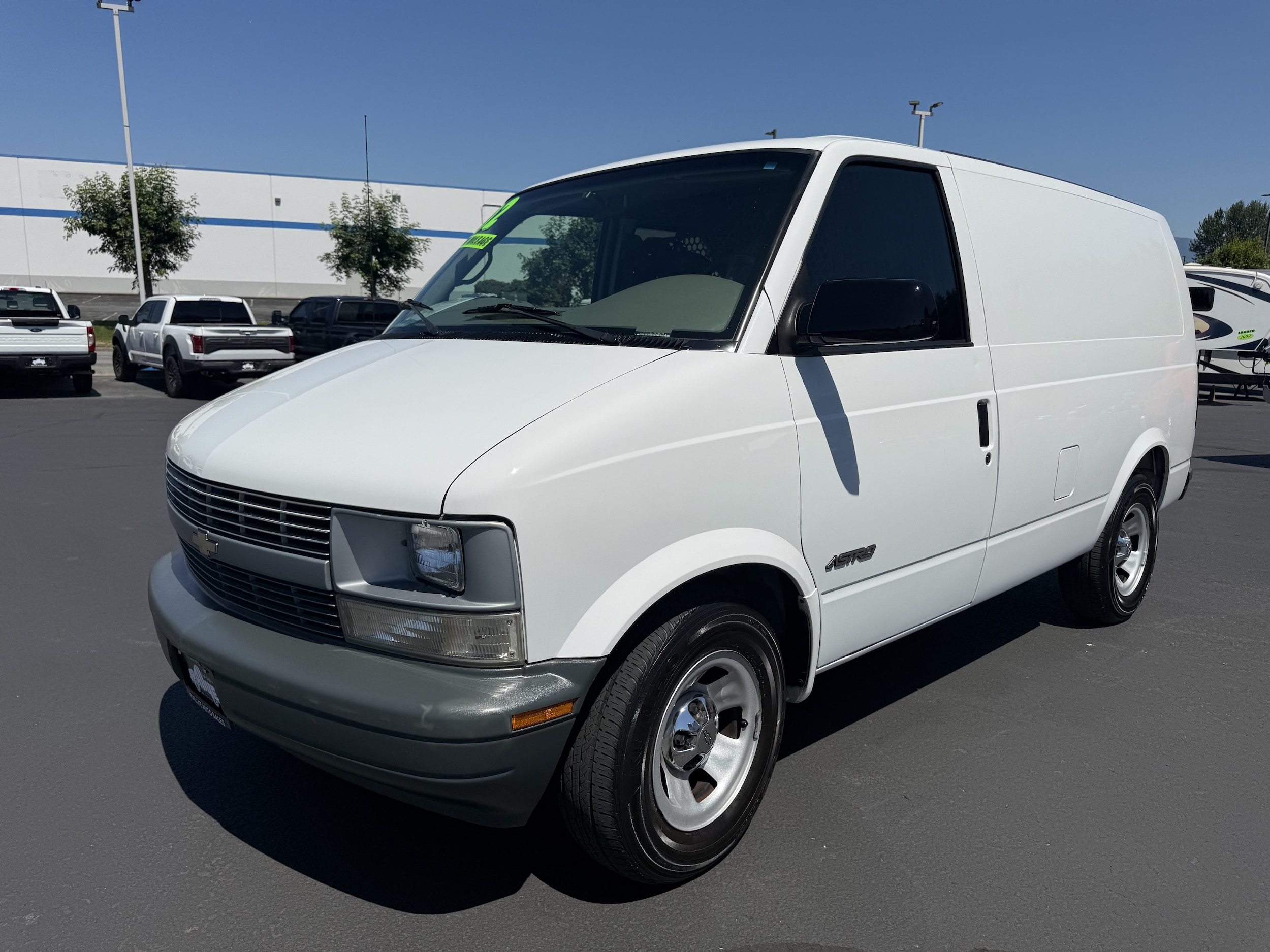 Ivory White 2002 Chevrolet Astro Cargo Van Rear-Wheel Drive Automatic