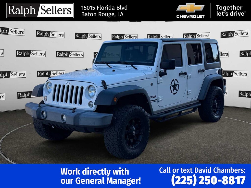 Used 2017 Jeep Wrangler JK Unlimited Sport 4x4 SUV
