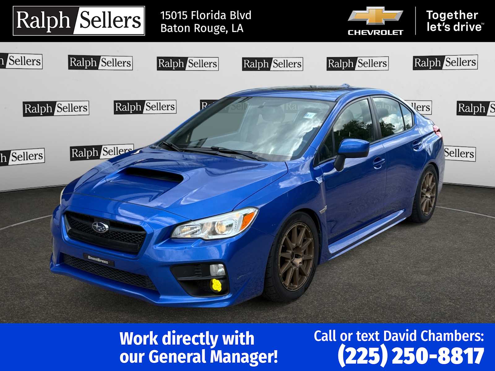 Used 2016 Subaru WRX Premium with VIN JF1VA1E66G9823789 for sale in Gonzales, LA