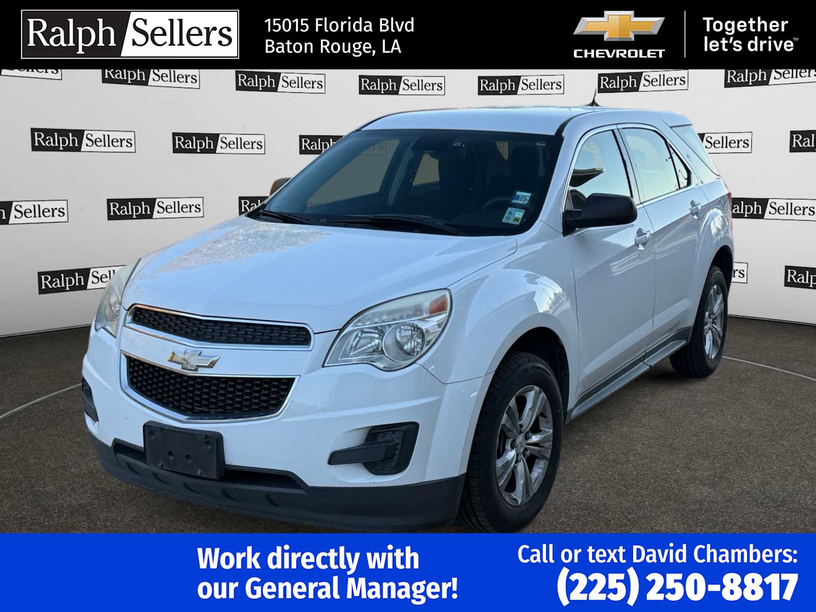 Used 2013 Chevrolet Equinox LS with VIN 1GNALBEK2DZ107903 for sale in Gonzales, LA