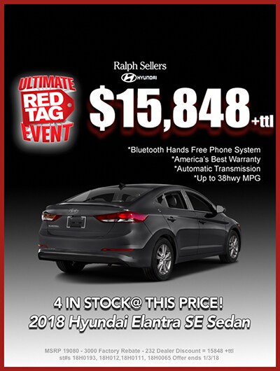 See some Red, Save a TON! Ultimate Red Tag Sales Event at Ralph Sellers  Hyundai