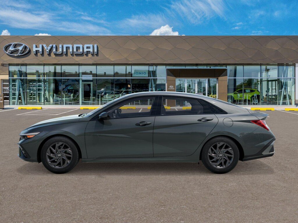 New 2026 Hyundai Elantra Hybrid Blue Sedan