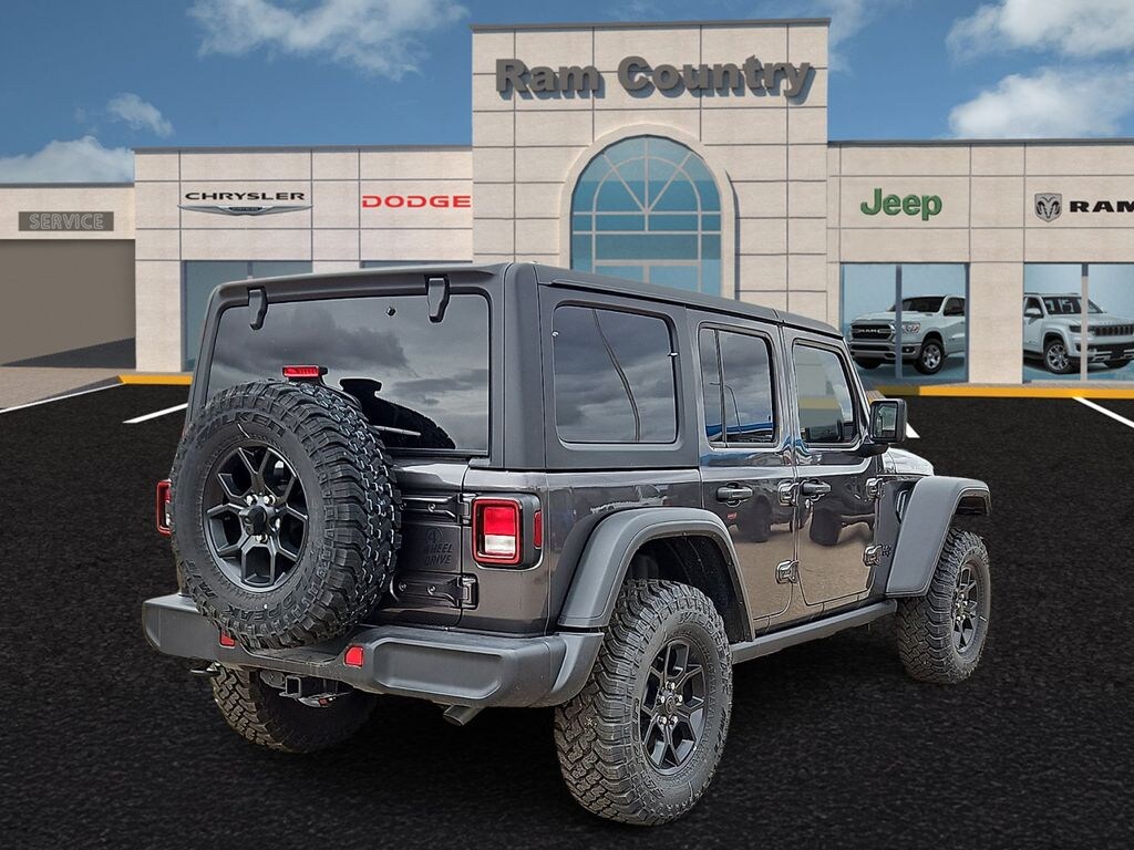 New 2025 Jeep Wrangler 4-DOOR WILLYS Sport Utility