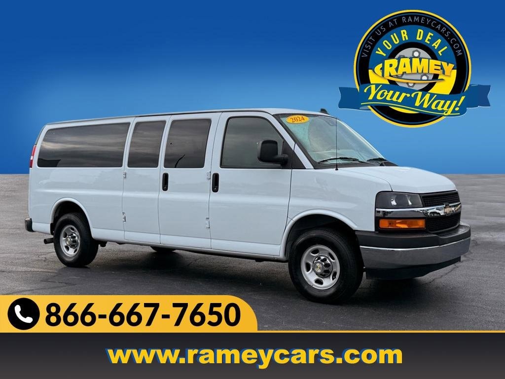 Used 2024 Chevrolet Express Passenger 3500 1LT Van Extended Passenger Van