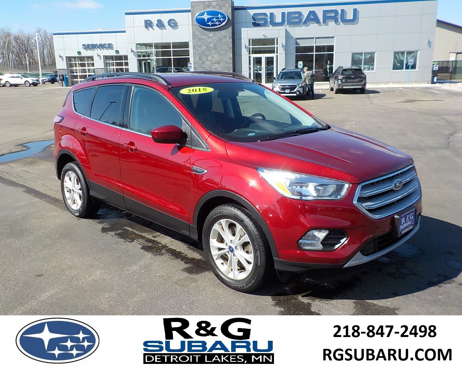 Used 2018 Ford Escape SE with VIN 1FMCU9GD4JUA09983 for sale in Detroit Lakes, Minnesota