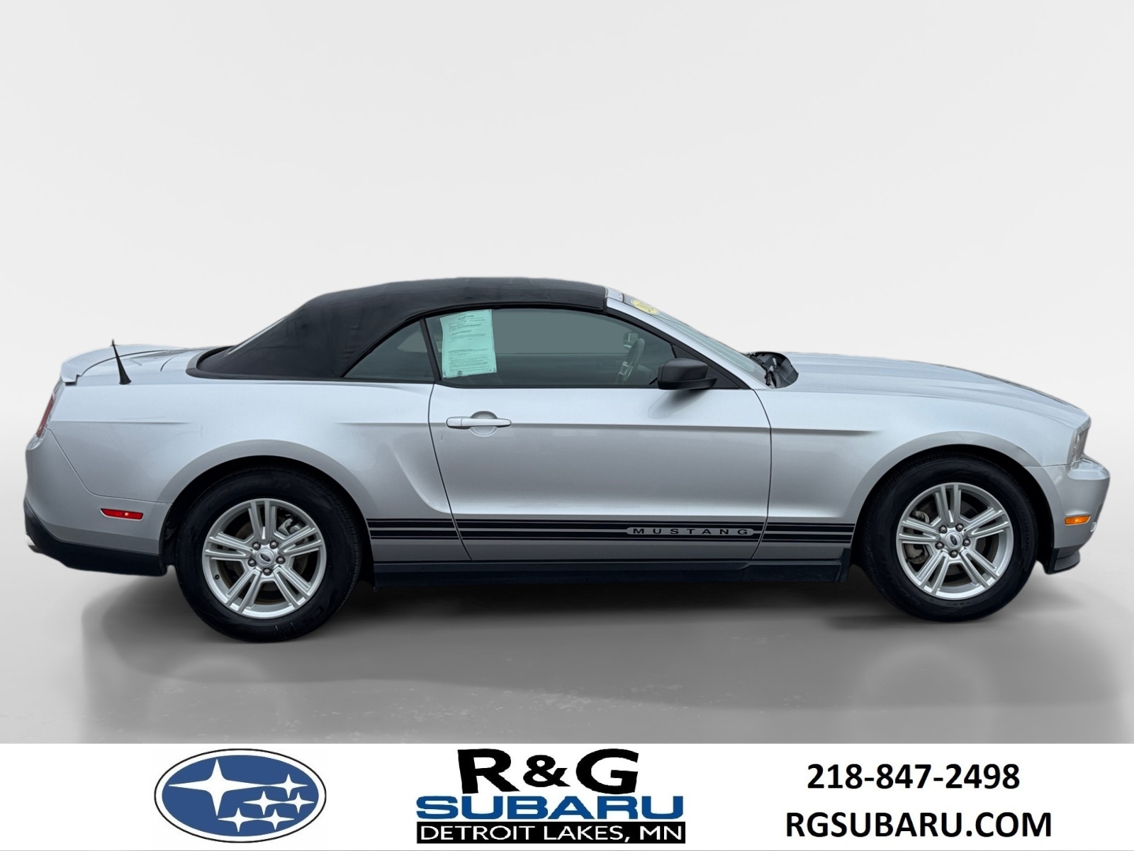Used 2012 Ford Mustang V6 with VIN 1ZVBP8EM4C5203556 for sale in Detroit Lakes, Minnesota
