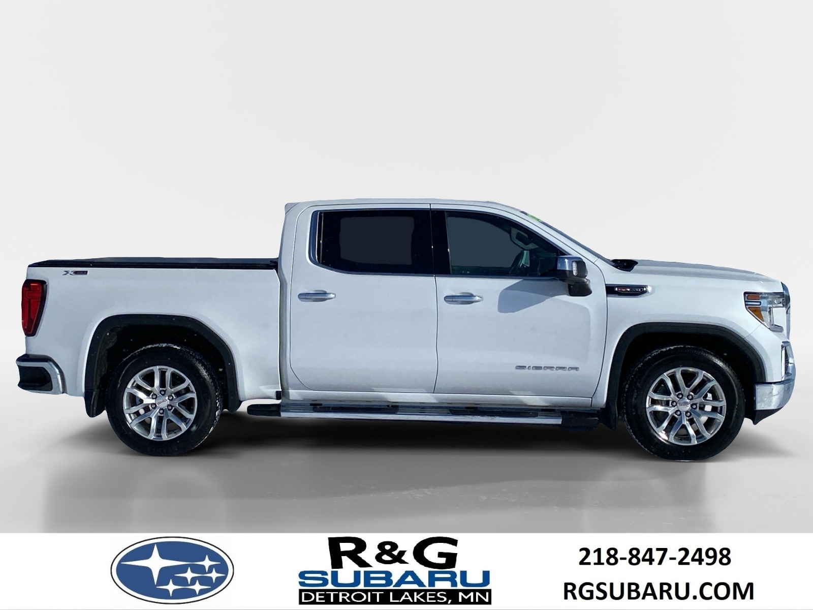 Used 2020 GMC Sierra 1500 SLT with VIN 3GTU9DEL6LG249713 for sale in Detroit Lakes, Minnesota