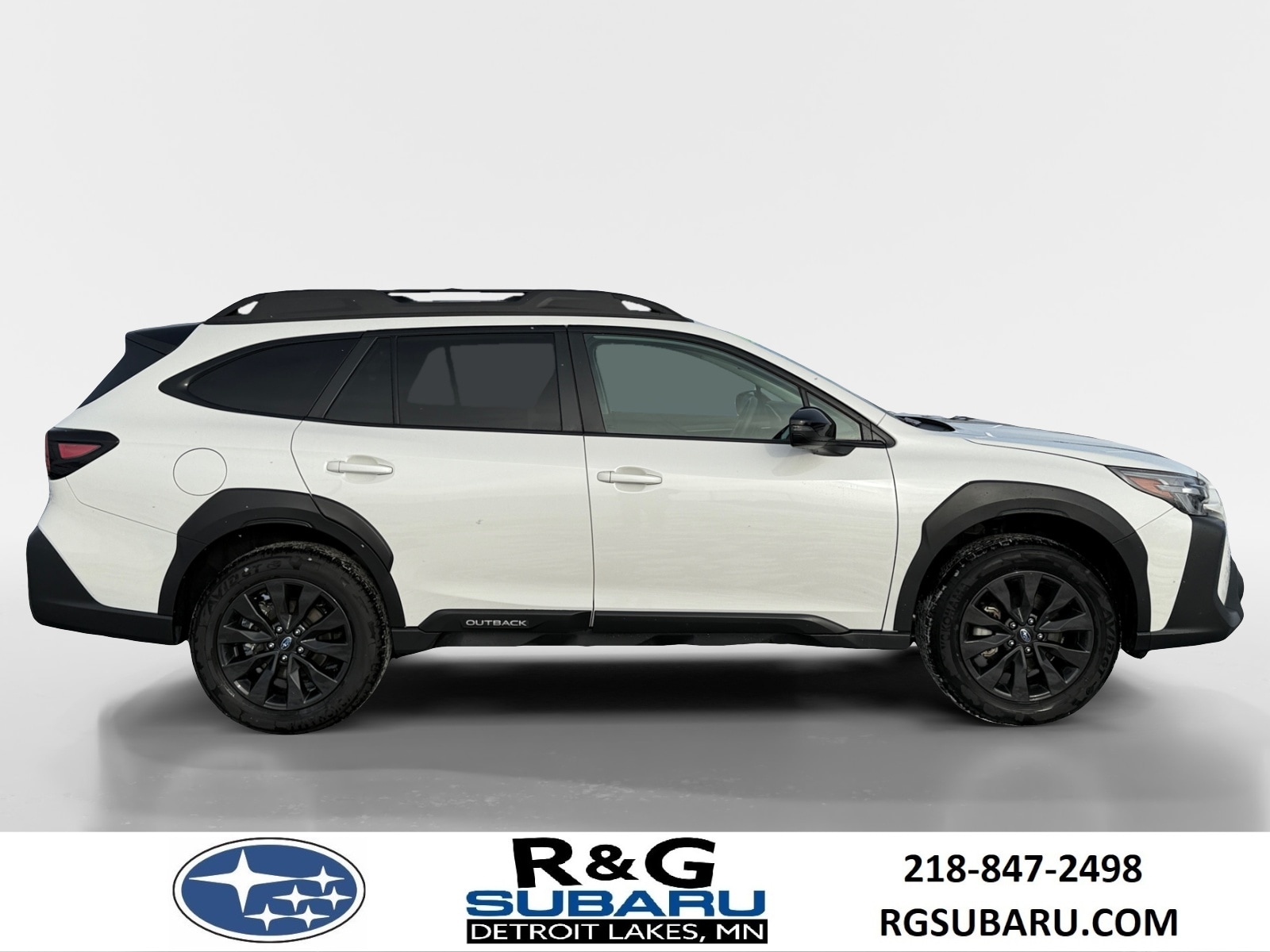 Certified 2025 Subaru Outback Onyx Edition with VIN 4S4BTALC5S3109384 for sale in Detroit Lakes, Minnesota