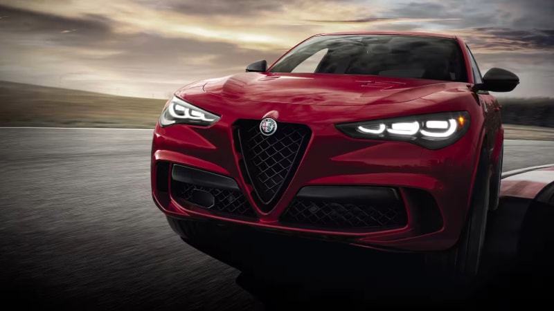 2024 Alfa Romeo Stelvio Competizione LED Matrix-style headlights