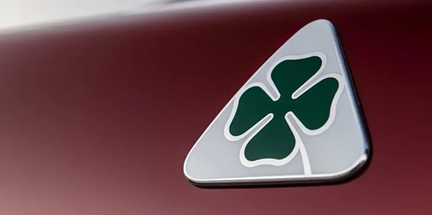 Quadrifoglio symbol of passion for motor-racing