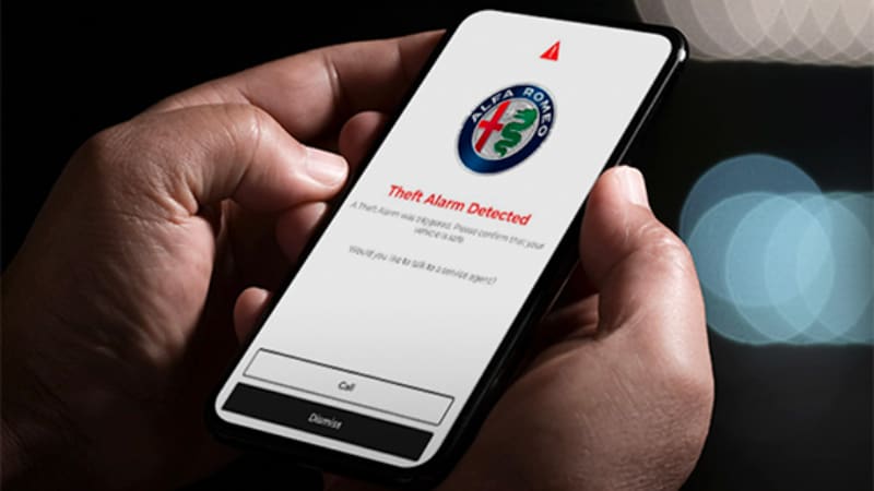 Theft Alert Alfa Romeo Connect App Feature
