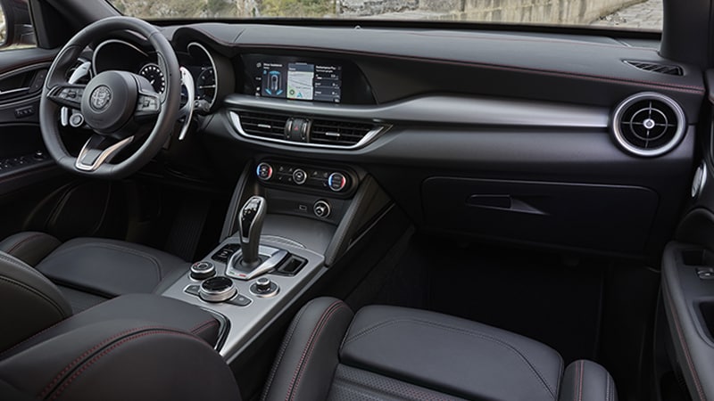 2024 Alfa Romeo Stelvio Carbon Fiber Accents Interior 