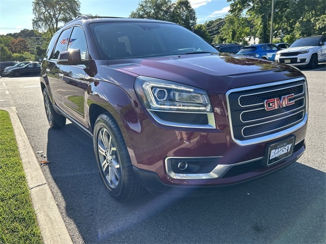 Used 2015 GMC Acadia SLT2 with VIN 1GKKVSKD8FJ100957 for sale in Saddle River, NJ