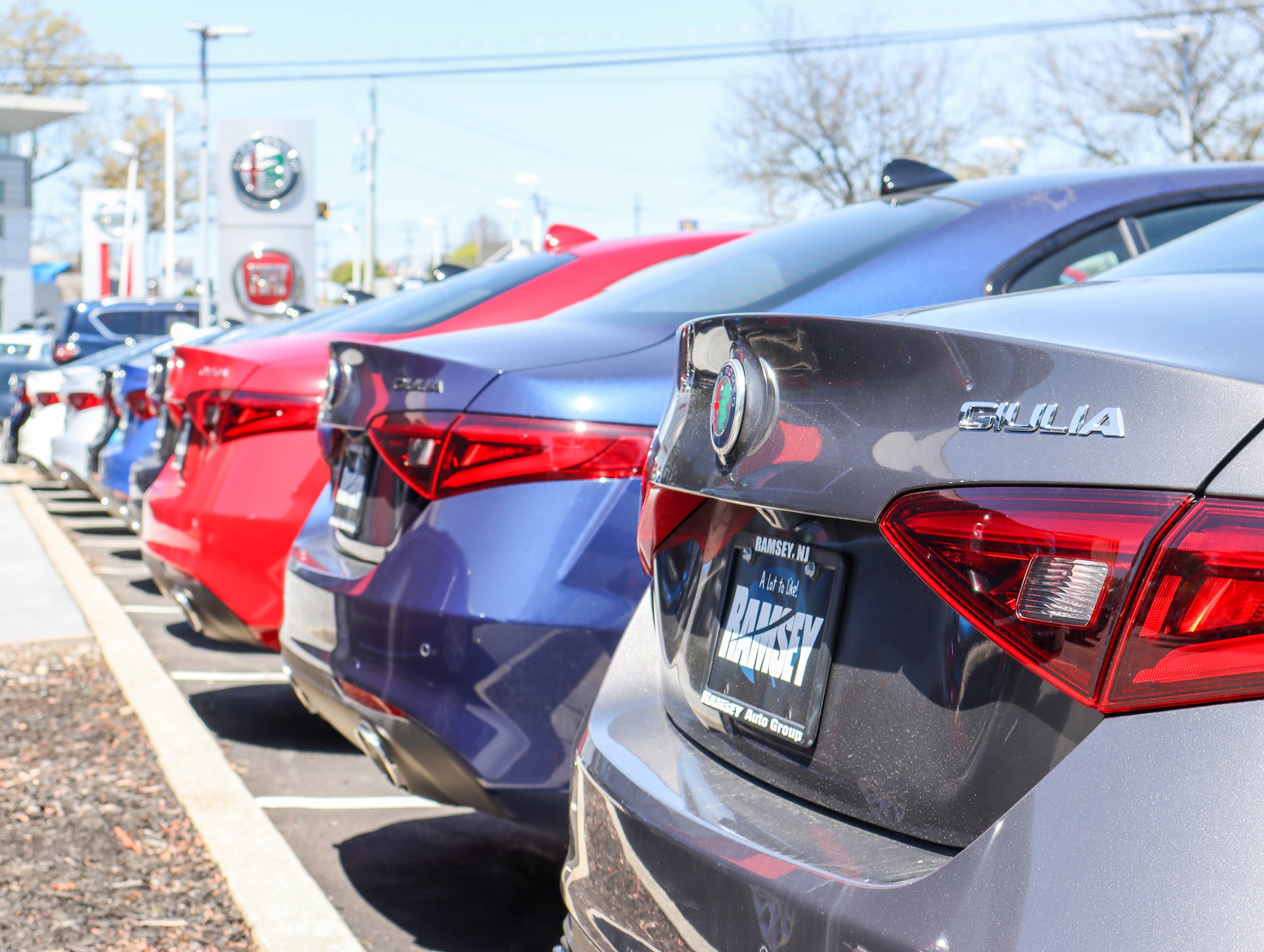 Alfa Romeo Ramsey Car Line Up Giulia, Stelvio Sedan