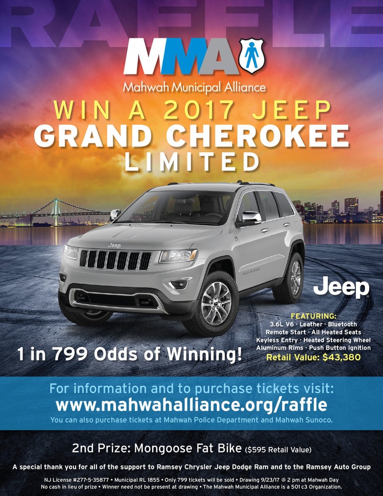 Mahwah Municipal Alliance Summer Raffle 2017