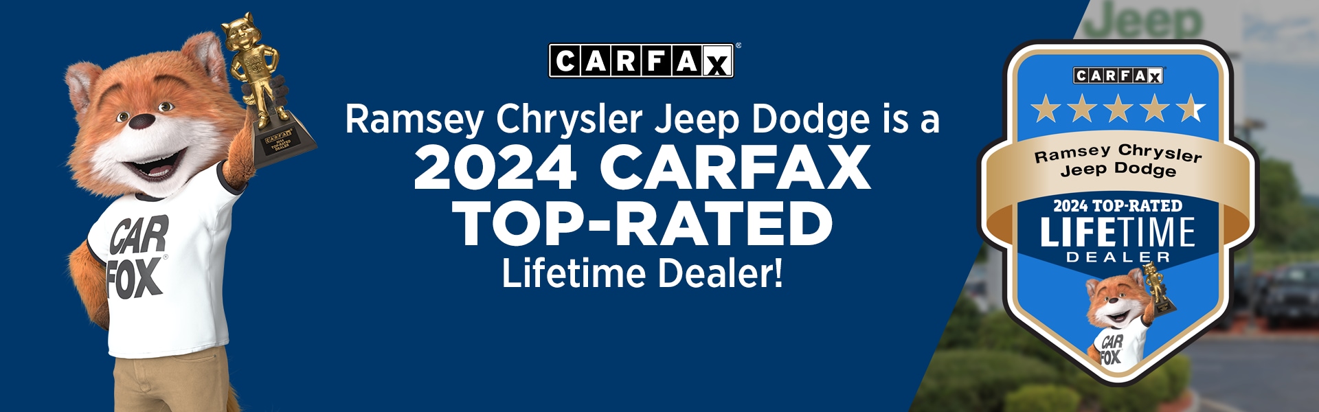 Ramsey CDJR Wins Carfax award 2024