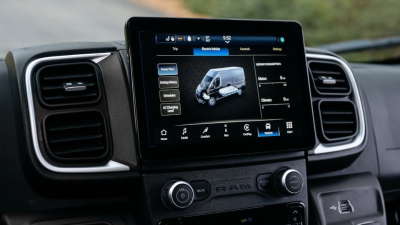 2025 Ram ProMaster EV Infotainment and Safety Features