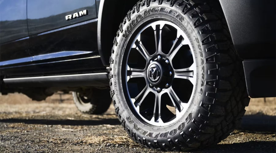 2026 Ram 2500 Heavy Duty towing a trailer through Wyckoff displaying its superior capacity