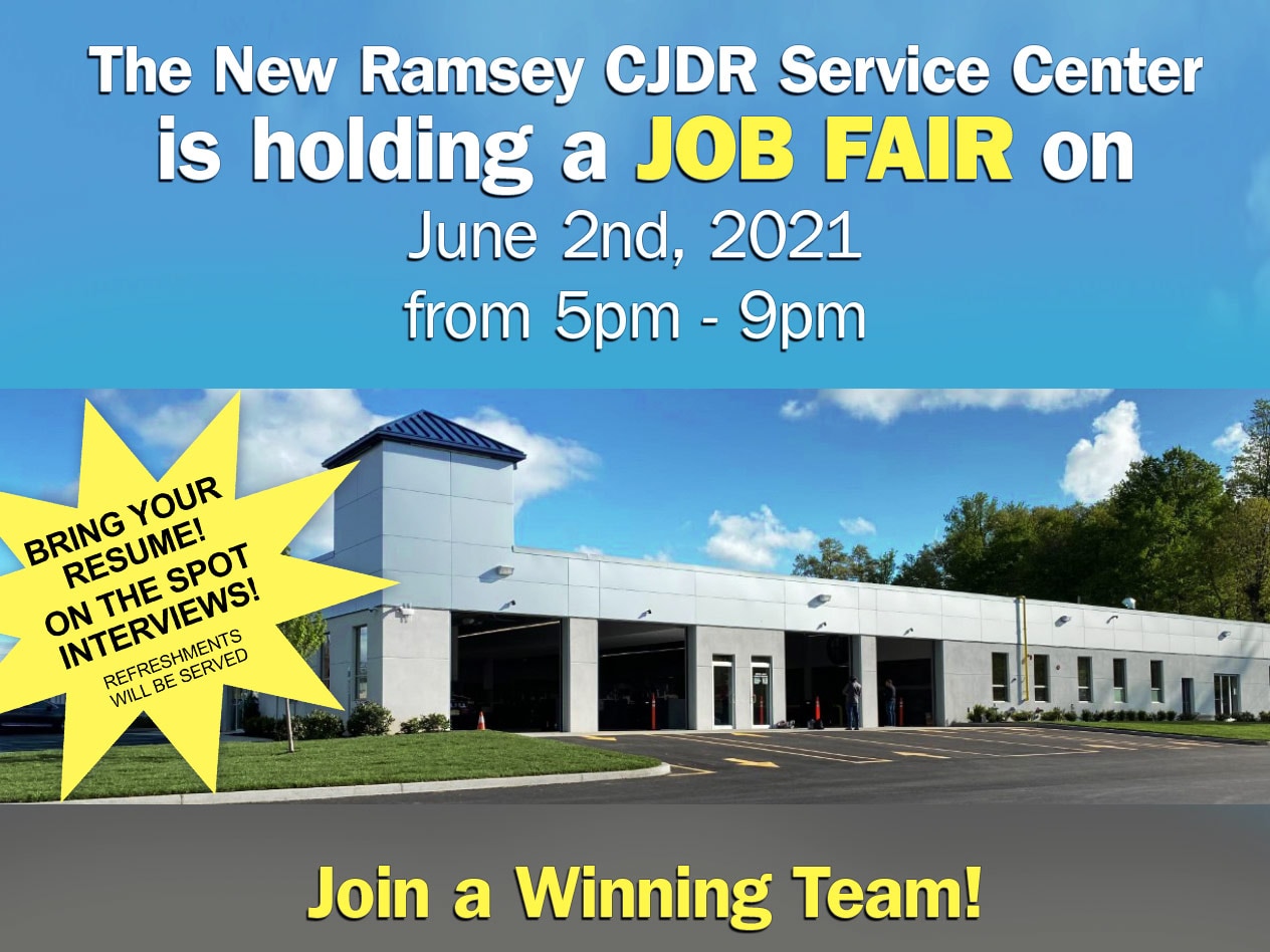 Ramsey Chrysler Jeep Dodge Ram Service Center Job Fair