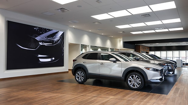 Ramsey Mazda newly renovated showroom