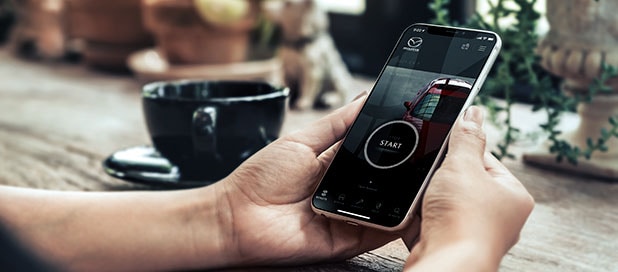 MyMazda App remote starting and locking