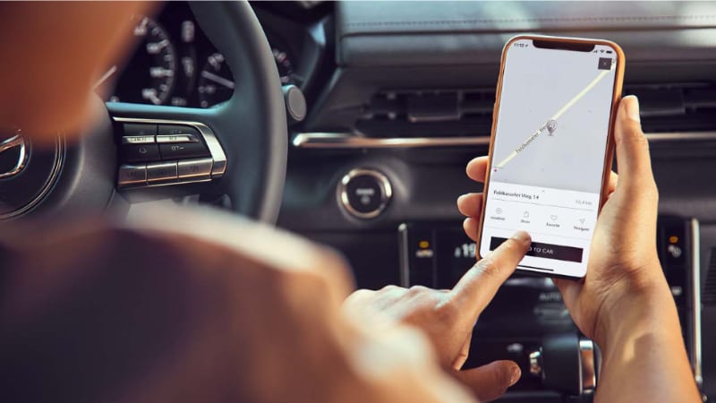 MyMazda App Find Your Vehicle Feature