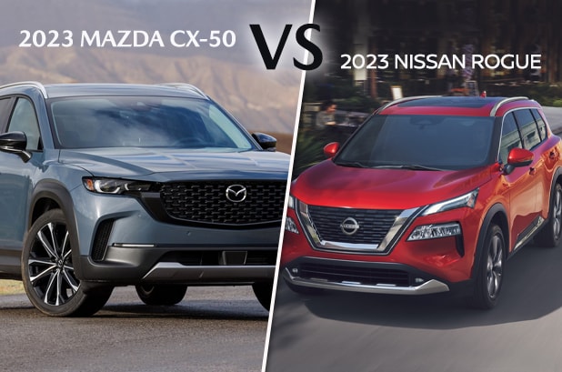 2023 Mazda CX50 vs 2023 Nissan Rogue Comparison